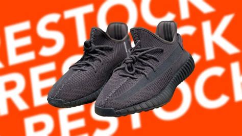 yeezy black static restock